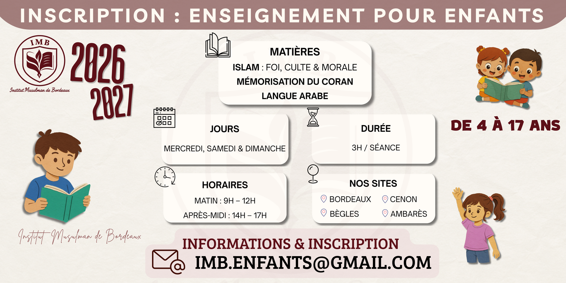 Inscription Adultes