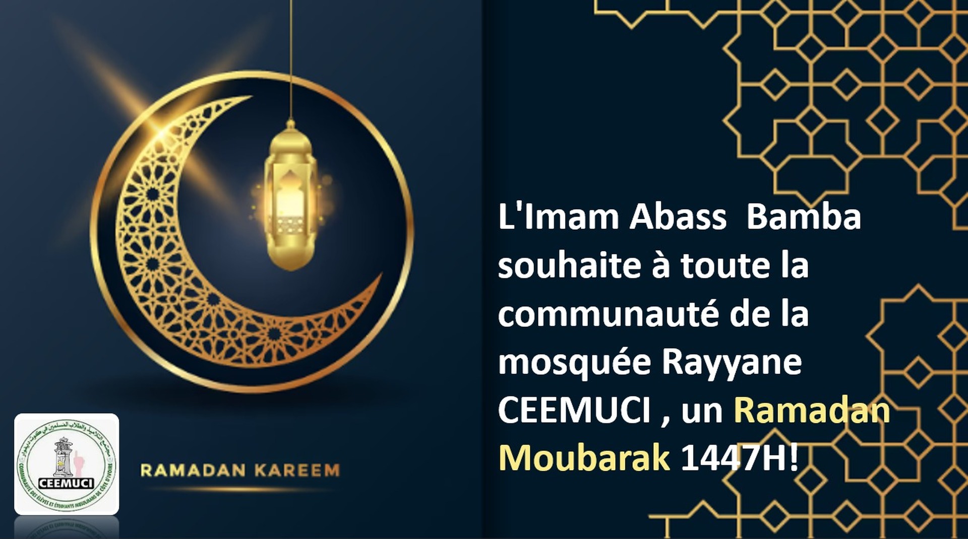Voeux Imam Abass Bamba