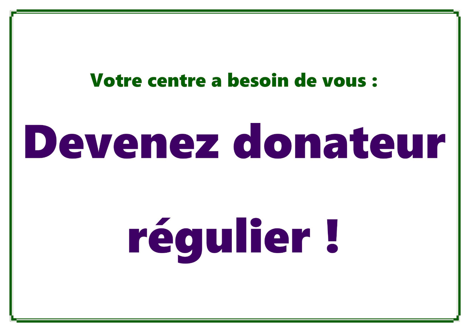 Devenir donateur régulier 3