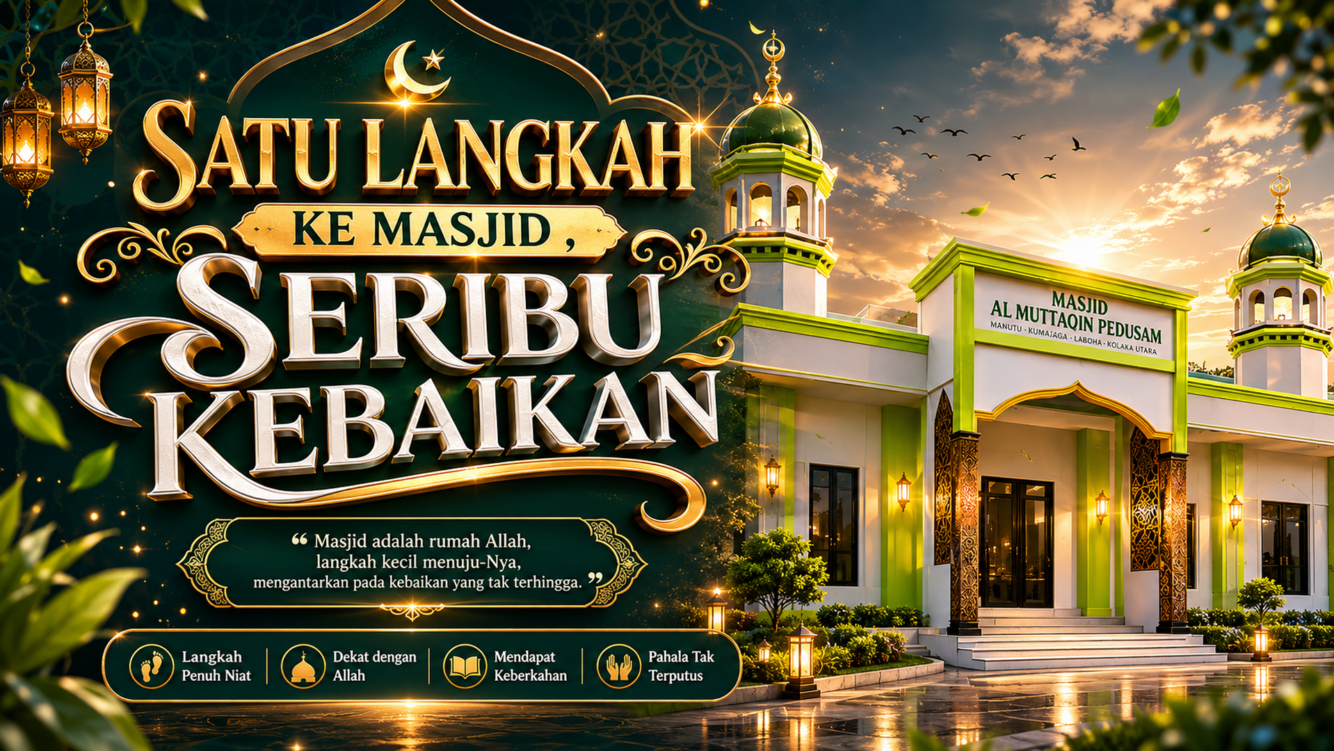 satu langkah ke masjid seribu kebaikan