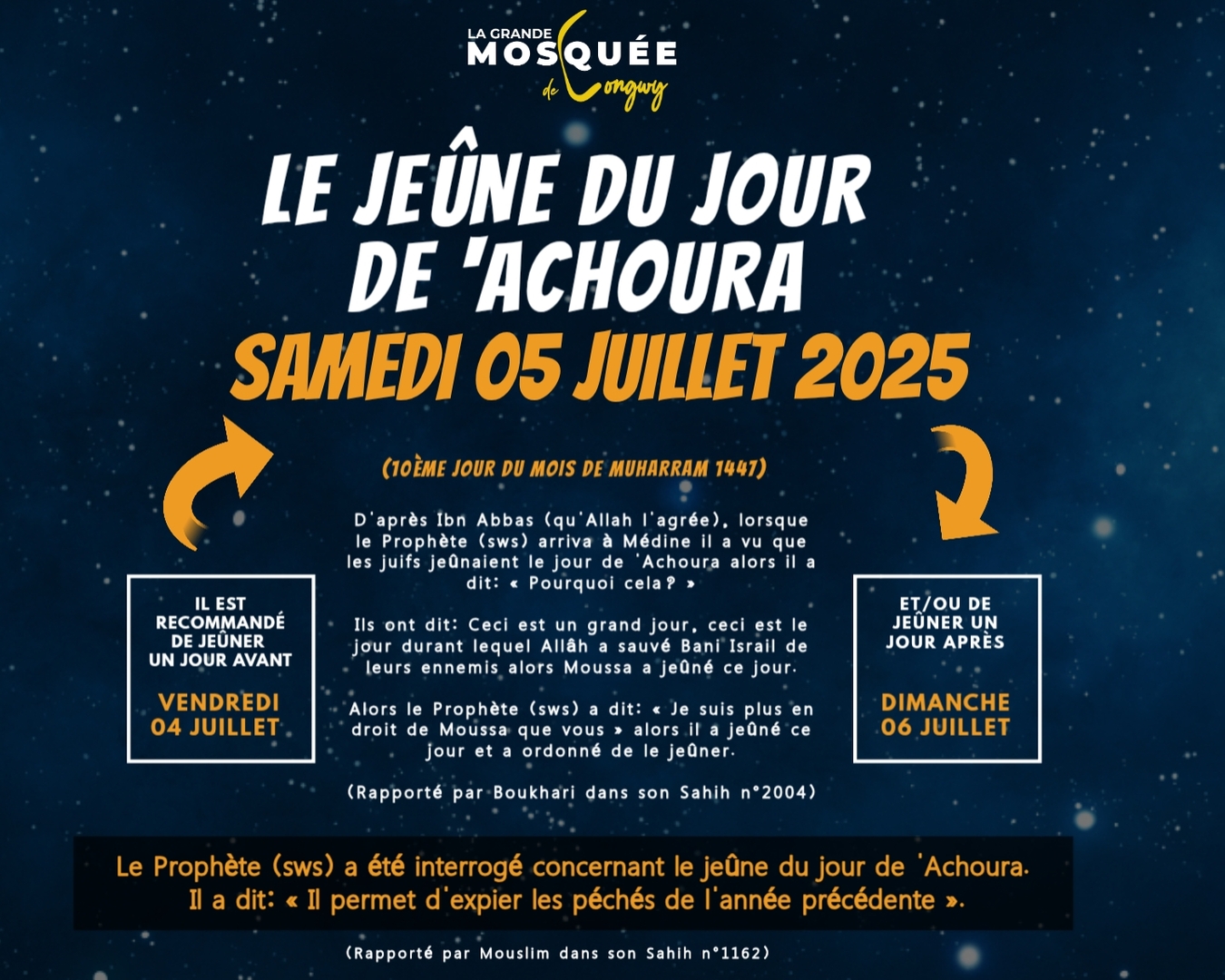 Achoura samedi 05/07