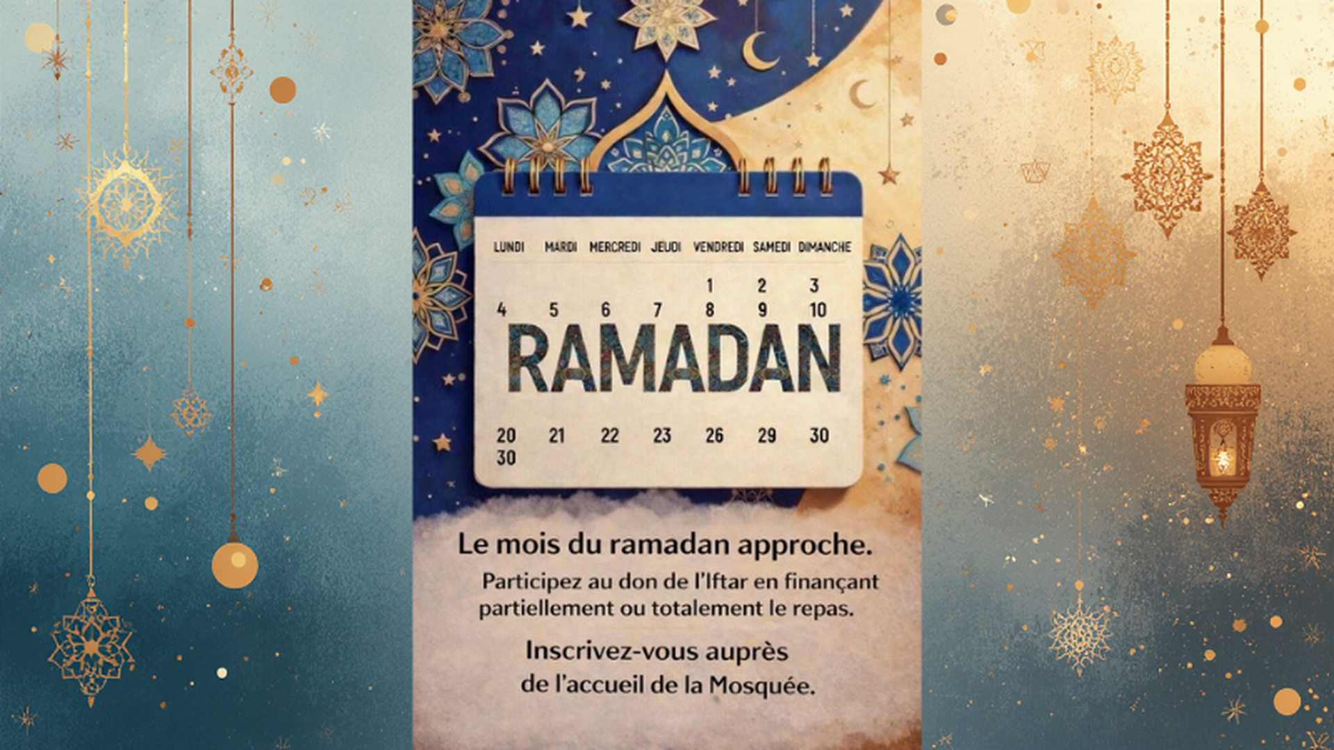 Collecte iftar Ramadan