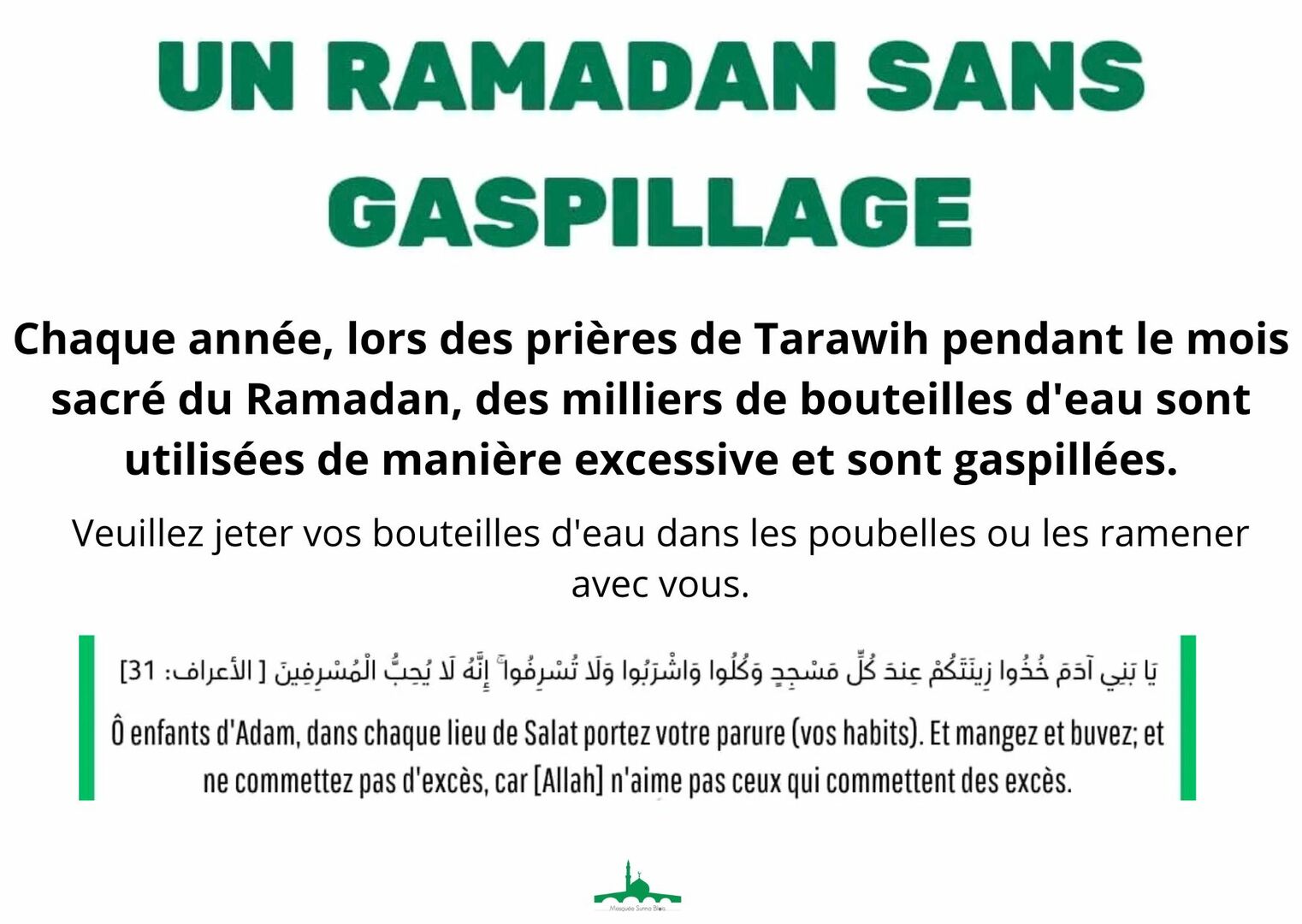 UN RAMADAN SANS GASPILLAGE