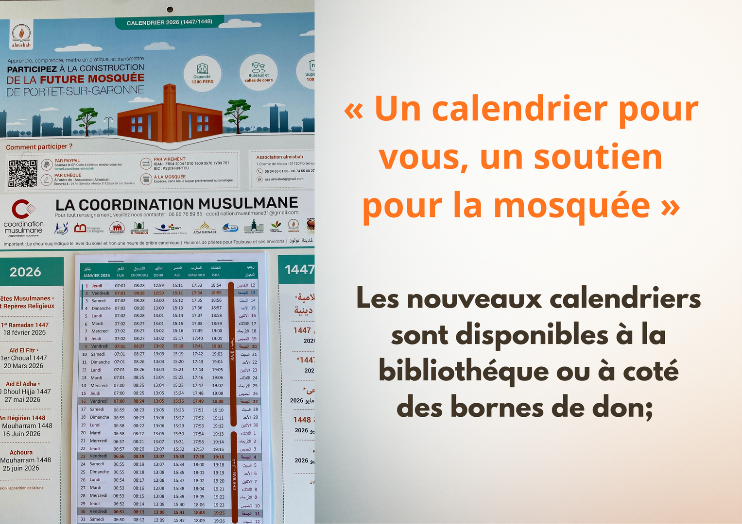 CALENDRIER 2026 DISPONIBLE