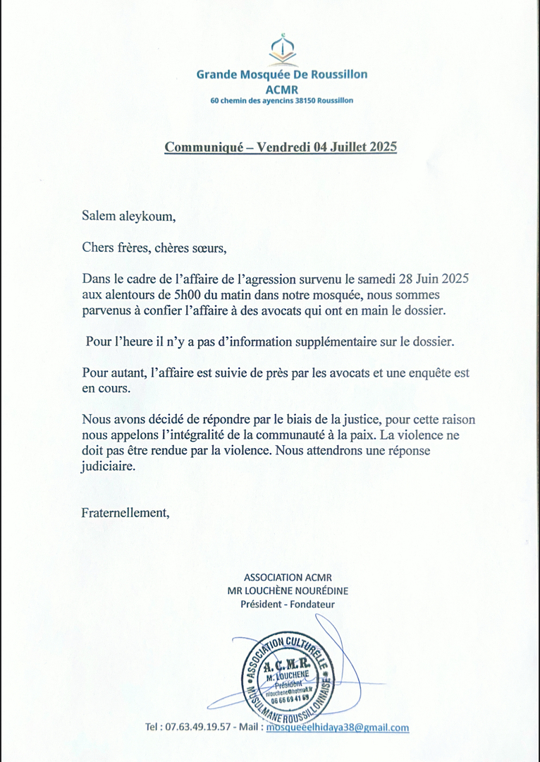 Information concernant le 28 juin 2025