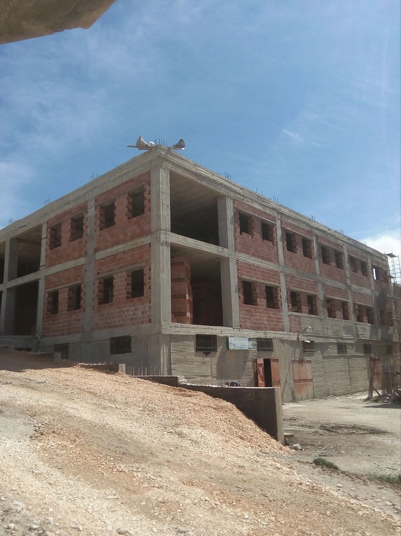 صورة للمسجد أثناء الأشغال