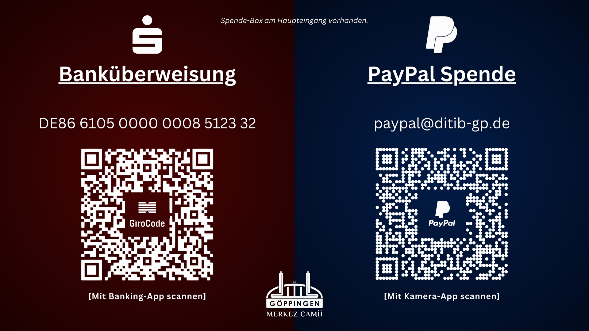 Spende QR-Codes