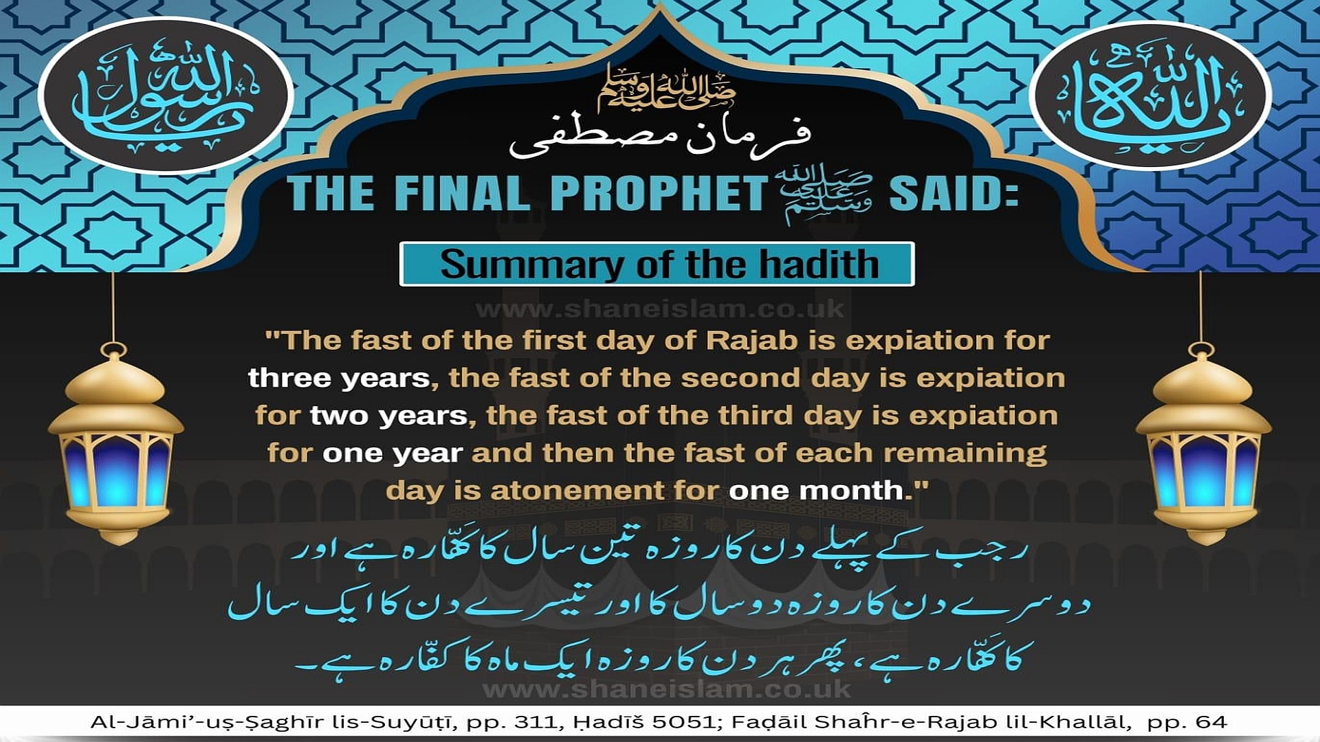 Blessing of Fasting in Rajab