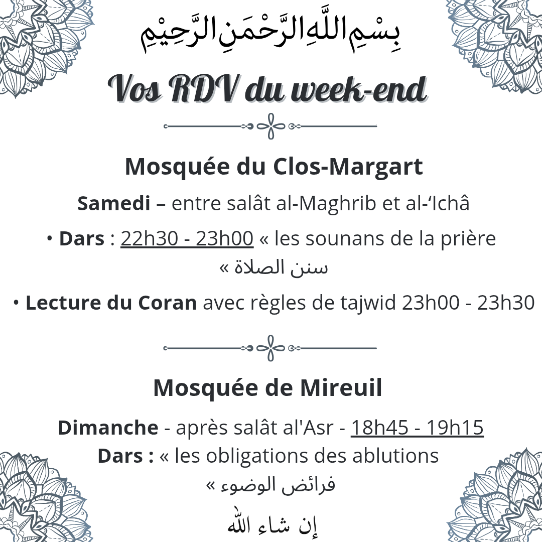 Dourous de ce week-end