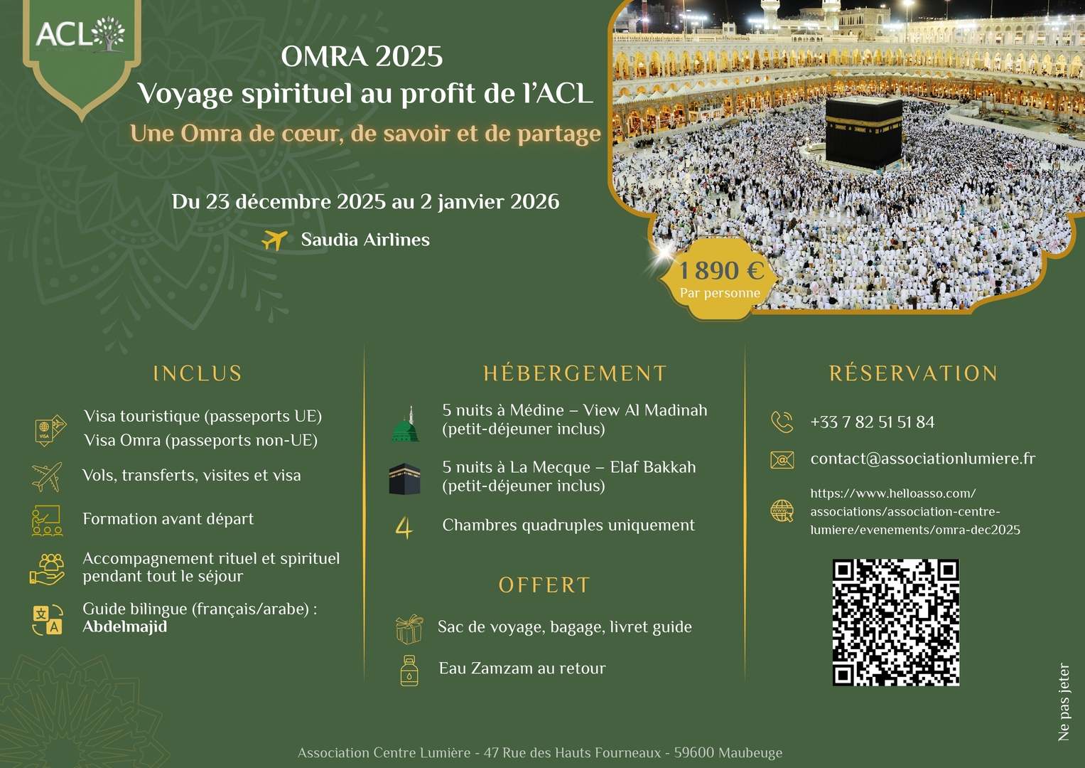 Omra ACL en Décembre