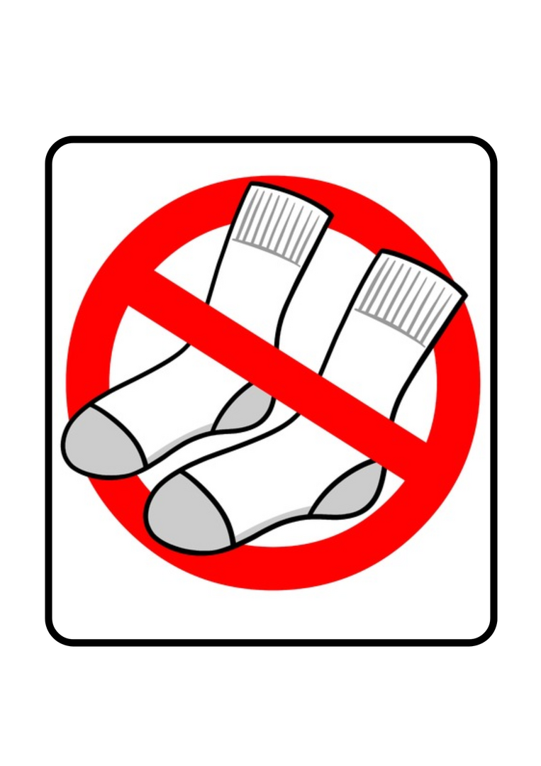 Chaussettes interdites