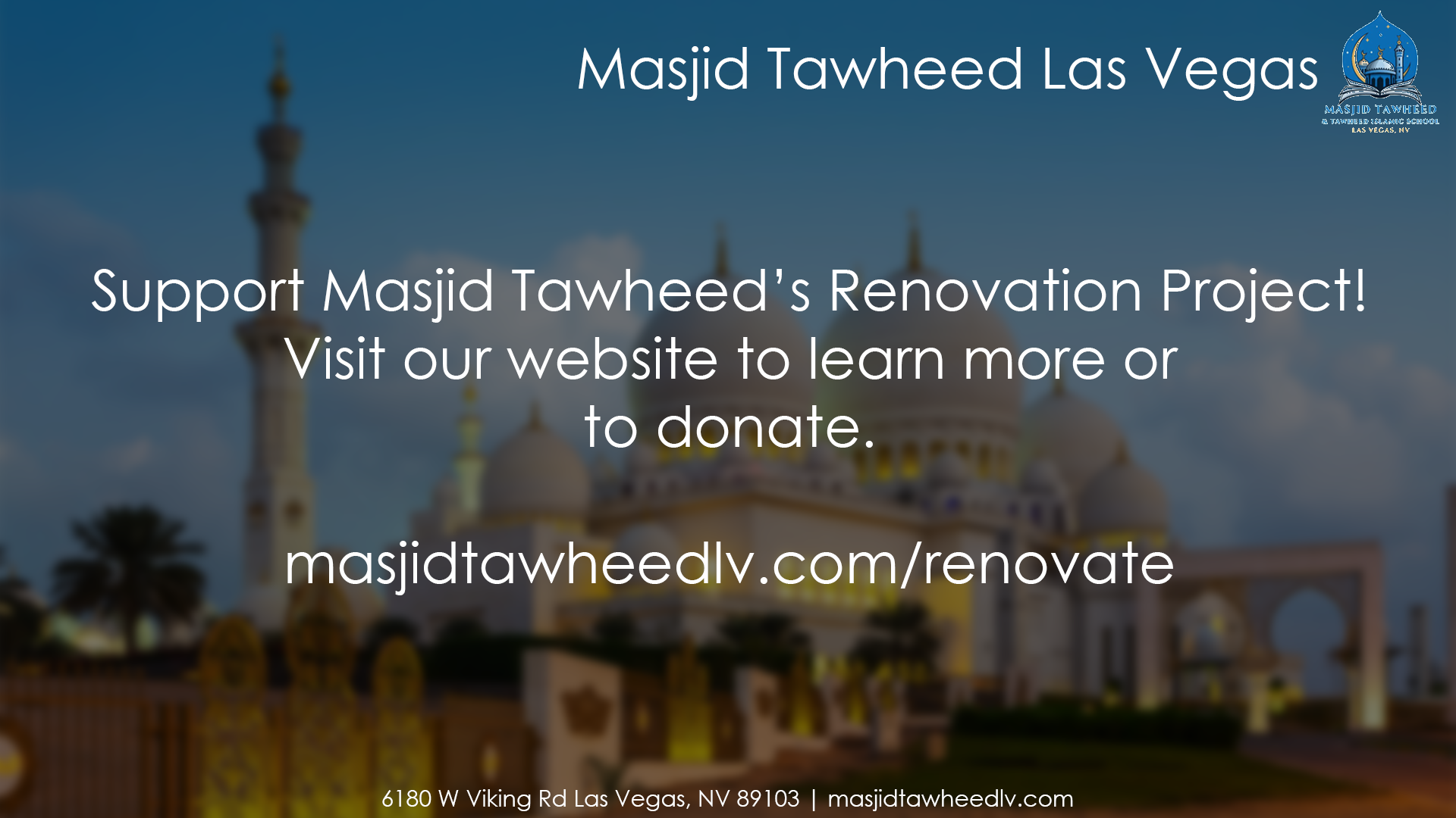 Renovation Fundraiser