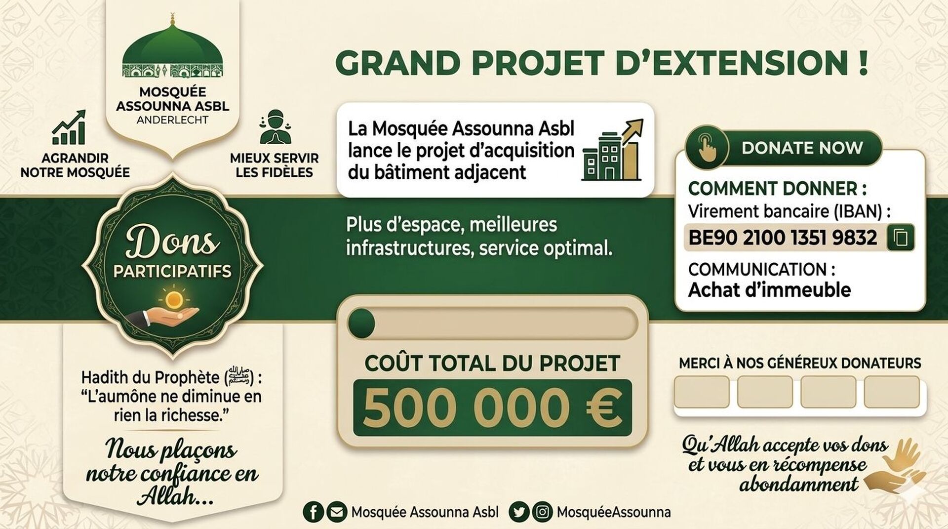 Agrandir la mosquée