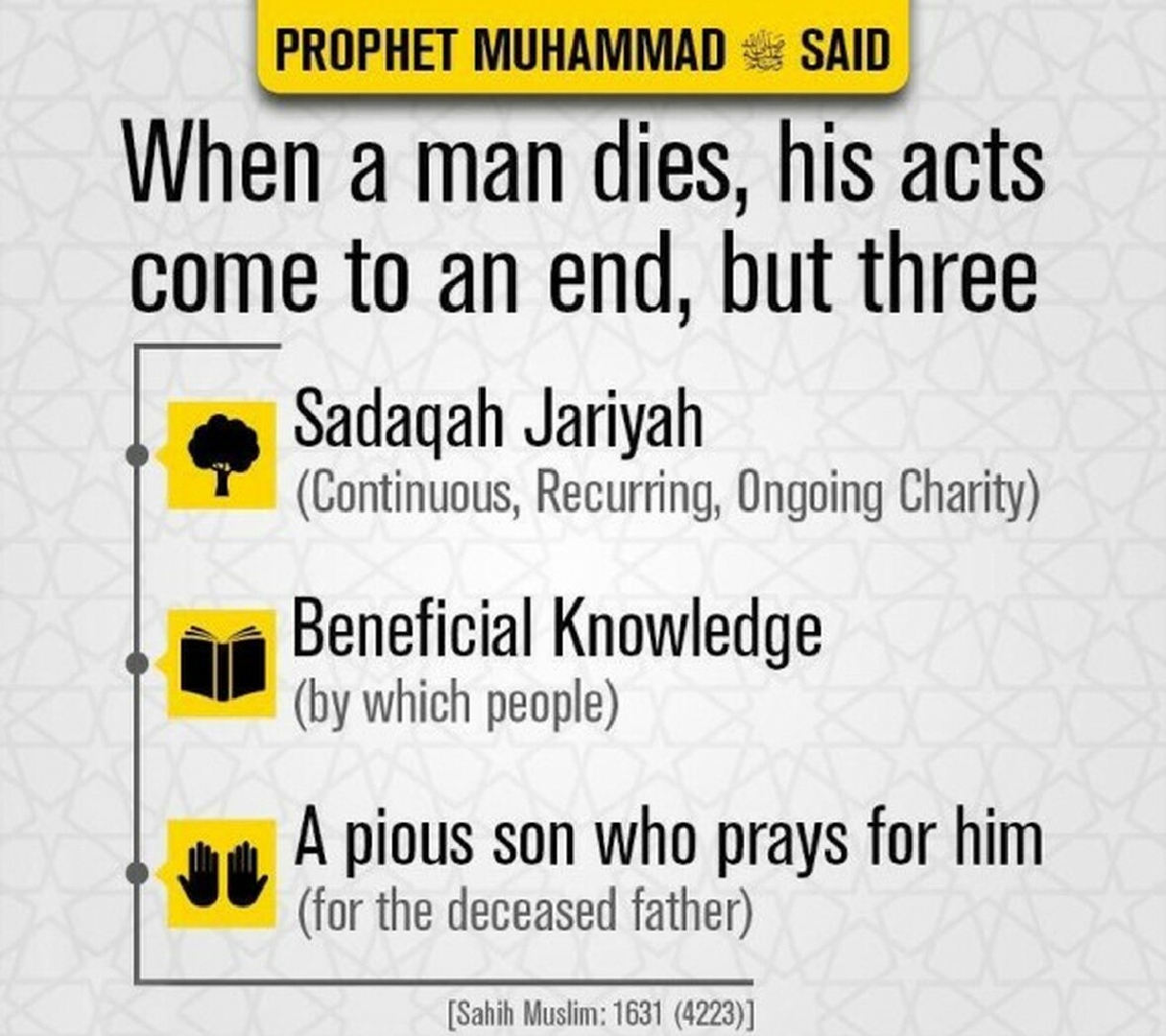 Work for the hereafter