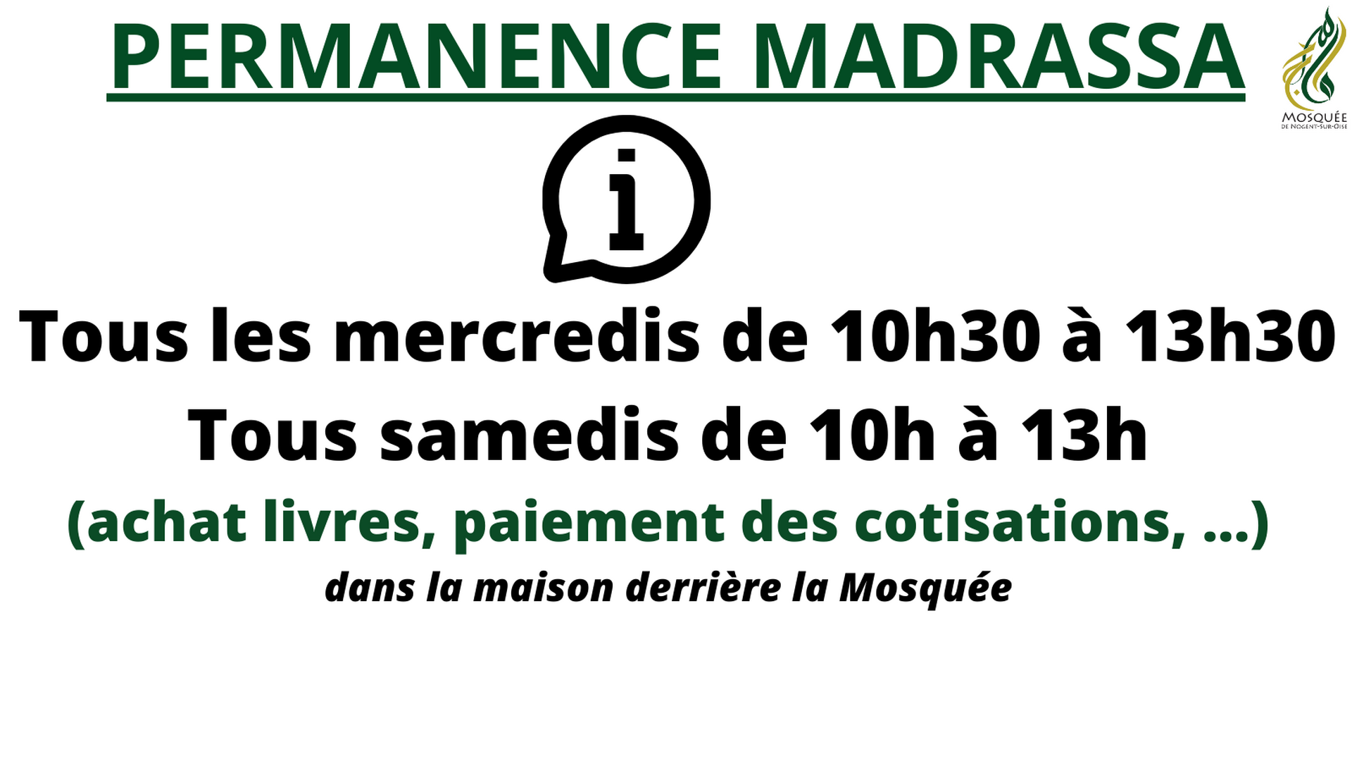 Permanence Madrassa